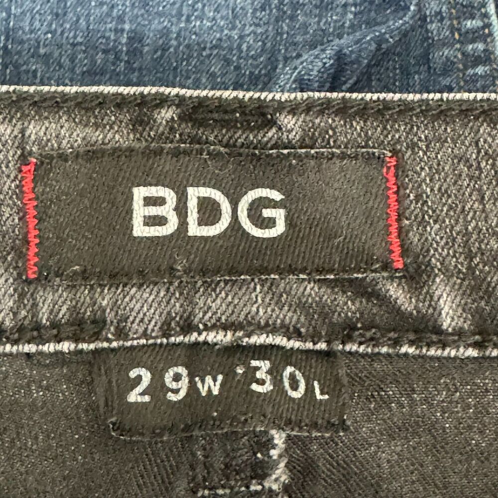 BDG Black Skinny Jeans with Embroidered Accents - Picture 5 of 11